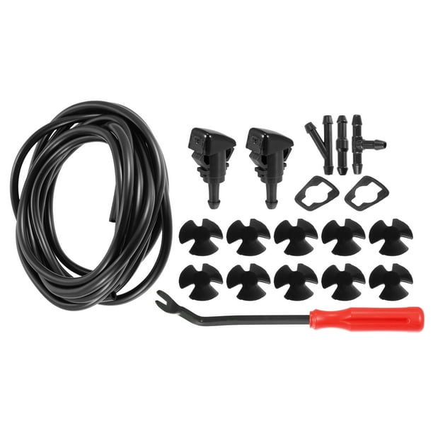 Kit de Boquillas de Lavado Delantero para Parabrisas Dodge con 4M Manguera Unique Bargains