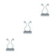 thumbnail image 3 of Bearachild 100 Piezas Gancho de Planta Accesorios de Soporte de Clip Montado en la Pared Blanco Type1 NO1, 3 of 6