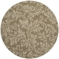 thumbnail image 4 of SAFAVIEH Impressions Emmalyn Textured Floral Wool Area Rug, Brown, 6' x 6' Square, 4 of 10