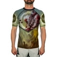 thumbnail image 2 of Raven Fightwear Men's The Monkey King Sun Wukong Short Sleeve Rash Guard MMA BJJ Black, 2 of 3