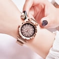thumbnail image 3 of Reloj de cuarzo para mujer, relojes para mujer, relojes para mujer, reloj magnético para mujer, relojes de pulsera de cuarzo con diamantes para mujer, reloj para mujer, 3 of 3