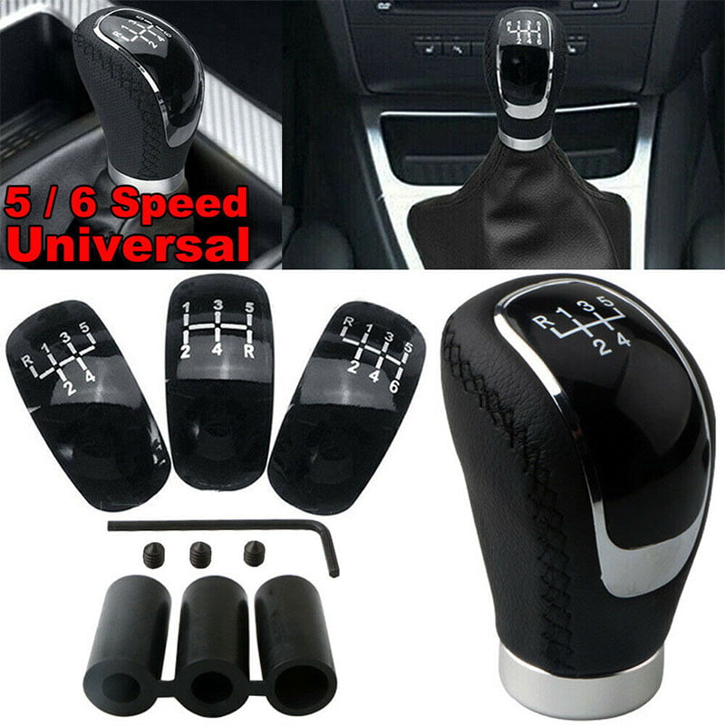 Shift Knob 5/6 Speed Manual Gear Shifter Universal Shift Lever Shift Stick Knob with 3 Adapters Car Accessory 