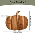 thumbnail image 4 of Halloween Charcuterie Board Gifts Pumpkin Shaped Wooden Cutting Boards for Kitchen Fall Serving Platter Turkey Thanksgiving Cheese Board Decor Modern Pumpkin Dishes Decoration(Khaki,13x12x0.63"), 4 of 8