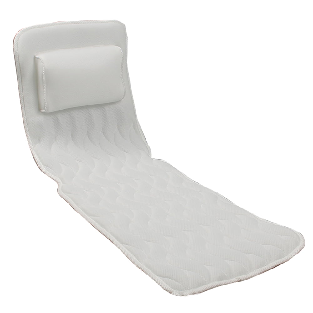 Full Body Bath Mat Tub Mattress for Soaking NonSlip Bathtub Pillow