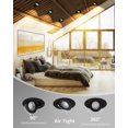 thumbnail image 4 of Adetu luces LED empotrables negras con gimbal de 4" 2700-5000K regulables, 4 of 7