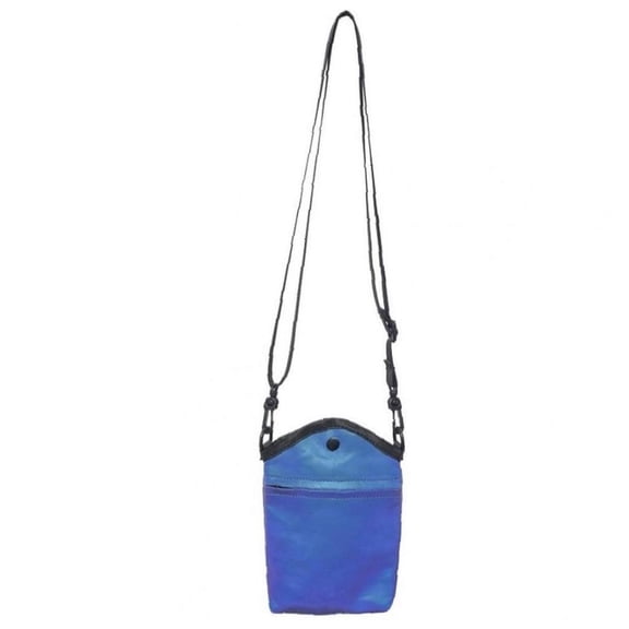 Hfppkn Lightweight Nylon Crossbody Phone Bag Blue 12x20cm Shoulder Pouch for Shopping Travel Daily Use