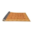 thumbnail image 2 of Ahgly Company Indoor Square Abstract Orange Modern Area Rugs, 6' Square, 2 of 4