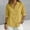 Yellow, variant on Womens Button Down Shirts Oxford Short Sleeve Cotton Dress Shirts Collared Button Up Casual Blouses Tops Linen Button Down Shirts Summer Cotton Linen Casual Tops with Pocket