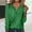 Green, variant on Women's Tops Long Sleeve V Neck Under $10 Summer Casual Botton Regular Blouses