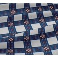 thumbnail image 5 of oneOone Viscose Jersey Fabric Check Ikat Print Fabric By Yard 60 Inch Wide, 5 of 5