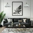 thumbnail image 3 of Modern Two-Tone Brass Finish Wall Sconce, Natural Linen Pleated Fabric Lampshade, Indoor Wall Lamp for Living Room, Bedroom, Dining Room, 3 of 10
