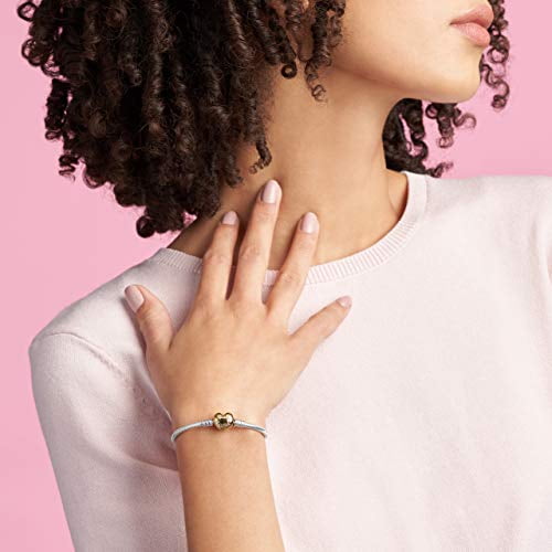 Pandora Moments Heart Clasp Snake Chain Bracelet