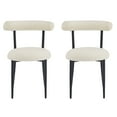 thumbnail image 4 of Modern Dining Chairs Set of 2 with Durable Metal Frame and Curved Backrest, Stylish Design for Home Kitchen, Dining Room or Commercial Use, Easy Assembly Included, 4 of 9