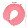 thumbnail image 3 of Almohada De Apoyo Para El Cuello En Forma De U Almohada cervical en forma de U, espuma viscoelástica de color rosa y rojo, para viajes, para avión, coche, oficina, siesta (1 unidad) JASKFLY, 3 of 8