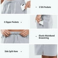 thumbnail image 5 of NORTHYARD Men's 7 Inch Athletic Basketball Shorts with 4 Pockets Workout Gym Short Lightgrey 4XL, 5 of 8