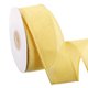 thumbnail image 1 of Cinta de Arpillera con Biselado de Alambre Uxcell 1-1/2 pulgadas x 10 Yardas para Envolver Regalos y Coronas Amarillo Claro, 1 of 7