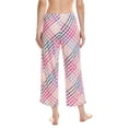 thumbnail image 2 of HUE womens  Sketchy Plaid Pajama Capri, m, White, 2 of 4