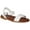 White, variant on Womens Karina Sandals 6.5 Cognac