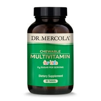 Dr. Mercola Children's Chewable Multivitamin - 60 Tablets - Natural Fruit Flavored - Complete Nutritional Balance Of 28 Vitamins, Minerals, And Trace Elements