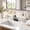 White, variant on Behind the Faucet Storage Shelf, No Drill Free Standing Organizer, Space Saving Countertop Rack with Easy Drainage for Kitchen and Bathroom
