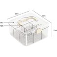 thumbnail image 3 of Card Storage Box, Portable Deck Organizer with Handle and Cover, Transparent Card Case for Game Cards, Durable Design, 3 of 5