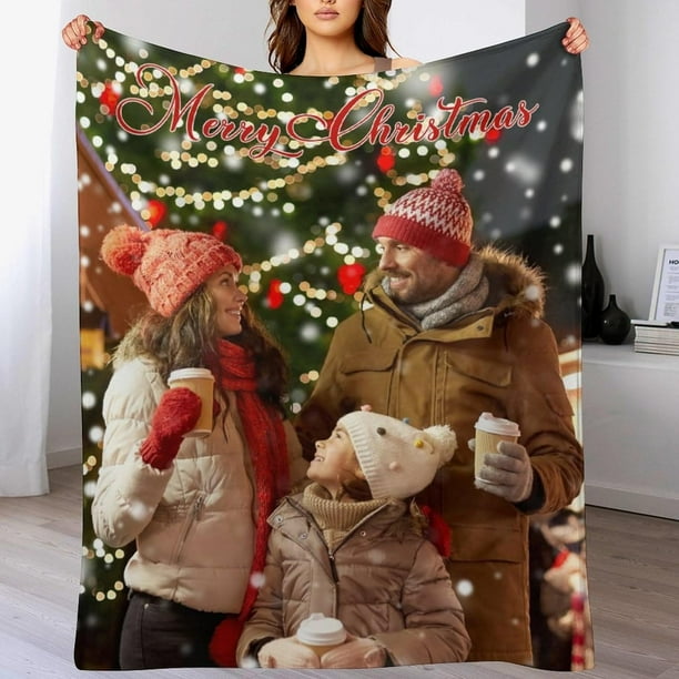 Holiday Custom Name Blanket buy / Personalized Custom Name Fleece Blanket for Kids / Christmas Gift for Kids / Unique Kids Gift