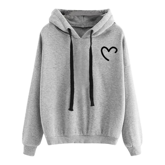 Utoimkio Women's Cute Hoodies Long Sleeve Sweatshirts for Women Loose Fit Graphic Hoodie Pullover Tops Fall Winter Clothes