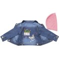 thumbnail image 6 of KIDSCOOL SPACE Little Girl Pink Detachable Hood Flower Embroidered Jean Jacket,Pink Cap,2-3 Years, 6 of 7