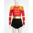 thumbnail image 4 of Hansber Kids Girls Circus Ringmaster Costumes Halloween Christmas Party Fancy Dress Sequins Showman Performance Outfits Red 12, 4 of 7