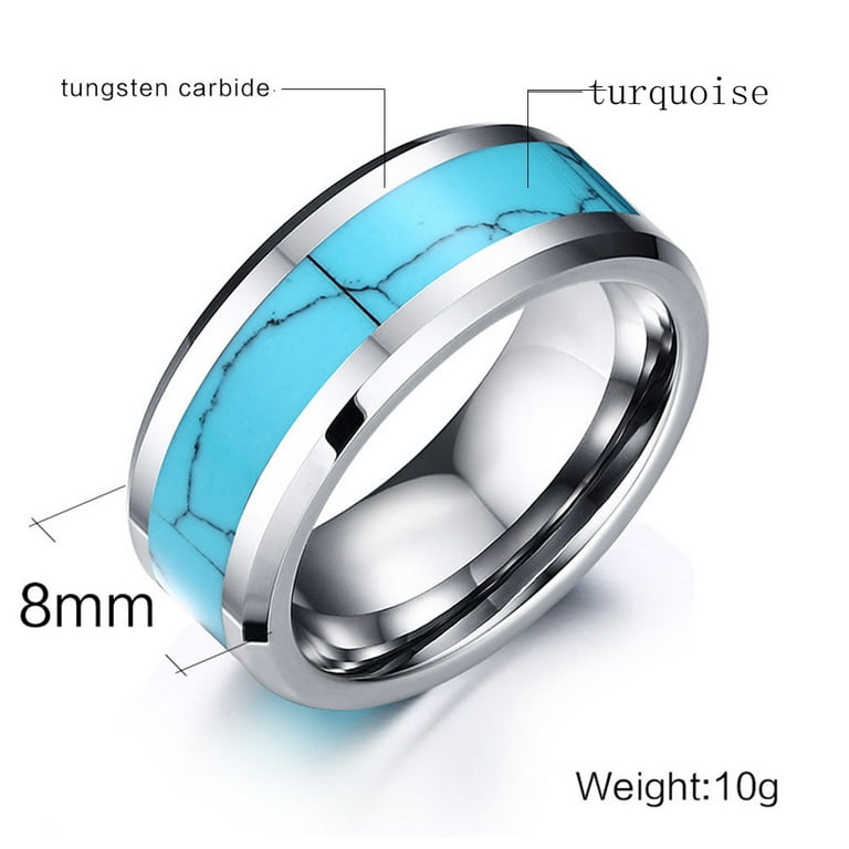 Tungsten turquoise ring deals