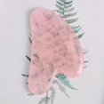 thumbnail image 3 of Herramienta de masaje Gua Sha para raspar la piel facial y corporal, hecha de piedra de cuarzo rosa para raspador de acupresión, herramientas faciales Gua Sha, 3 of 4