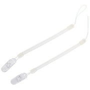 JETTINGBUY 2PCS Baby Kids Chain Clip Holders Dummy Pacifier Soother Nipple Leash Strap