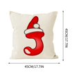 thumbnail image 3 of Hot6sl Ofertas de La Semana Funda de Almohada Navideña con 26 Letras, Decoración Navideña para Sofá, Funda de Almohada con Borde de Lino Estampado, 3 of 5
