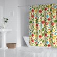 thumbnail image 2 of Pioneer Flower Floral Print Pattern Shower Curtain 84"x72", Bathroom Decorative Shower Curtain Set with 12 Hooks, Waterproof Washable, 2 of 6