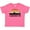 Hot Pink, variant on Albuquerque New Mexico Skyline Boys or Girls Baby T-Shirt