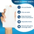 thumbnail image 6 of Scrub-It Eraser Sheets – 72 Pack Disposable Magic Cleaning Sponges - All Purpose Household Cleaner Pads for Kitchen Couch and Bathroom, 6 of 9