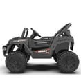 thumbnail image 6 of iRerts 12v Ride on Cars with Remote Control, Electric Ride on Toys UTV for Kids Boys Girls Ages 3-5 Gifts, Kids Cars Ride on Vehicles with Bluetooth, MP3 Music Playback, LED Light, Horn, Black, 6 of 7
