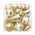 thumbnail image 1 of Advancent Juego de bolas colgantes con forma de corazón, decoraciones festivas, adornos, regalos pensativos, juego de bolas colgantes, Feliz Kits de decoración para fiestas oro, 1 of 6