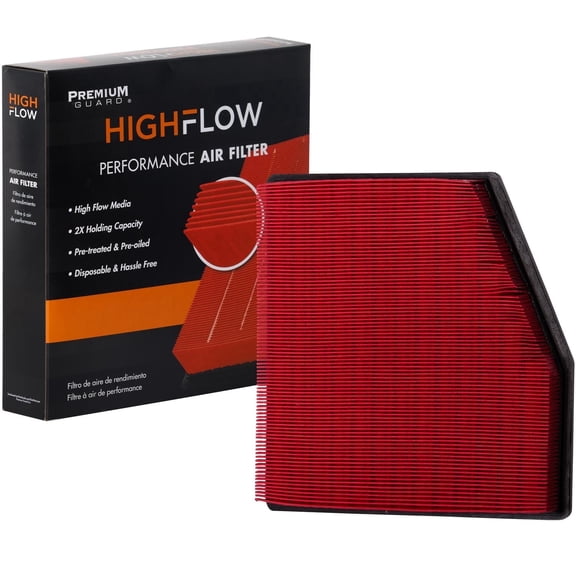 HIGHFLOW High Performance, Pre-Oiled Disposable Engine Air Filter PA99209X | Fits 2017-2025 Chrysler Pacifica, 2020-2025 Voyager, 2021-2025 Grand Caravan