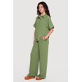 thumbnail image 2 of Women's Crepe Knit Swiss Dot High Waisted Pants, 2 of 4