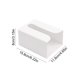 thumbnail image 3 of Almacenamiento De Pañuelos De Plástico Soporte adhesivo de plástico blanco para cajas de pañuelos,para montaje en pared,ideal para cocina,baño y sala de estar (1 unidad). Rkxzt, 3 of 8