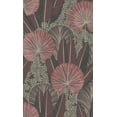 thumbnail image 5 of Pink Bold Metallic Leaf Tropical Wallpaper R8367, 5 of 5