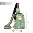 thumbnail image 2 of FORMRS Womens Crossbody Sling Bag Travel Daypack Shoulder Chest Backpack, Lemon Glass, 2 of 7