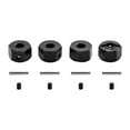 thumbnail image 1 of 4pcs Aleación de aluminio 1:10 Hex Hexy Wheel Hubs Accesorio de accesorio de bricolaje Reemplazar piezas para 1/10 RC Vehículos de automóvil RC Camión negro, 1 of 8