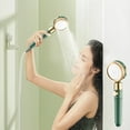 thumbnail image 7 of Turbo Shower Head Home Bath Shower Nozzle Water Heater Filter Shower ,3 Bathing Modes, One Pressurised Water Stop Function Shower Head., Xinsrenus Under $5! Turbo Shower Head Home Bath, 7 of 7