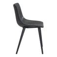 thumbnail image 2 of Daniel Dining Chair Vintage Black Dining Chair, Modern Style, Plush and durable faux leather fabric, Plywood, Indoor Dining, 2 of 5