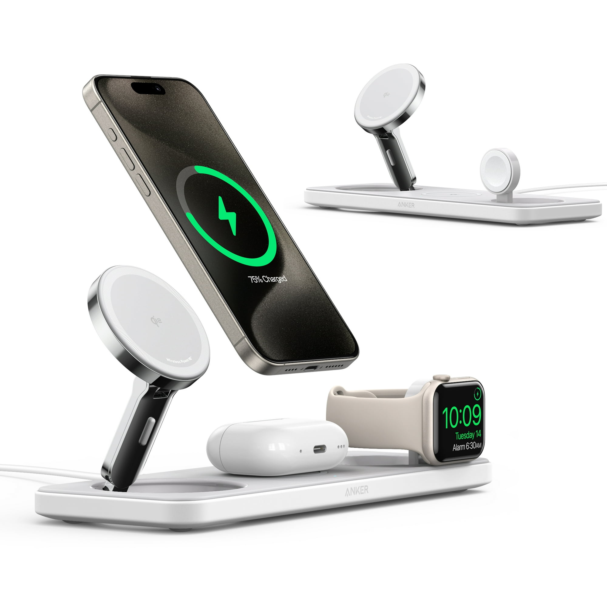 スマホアクセサリー Anker MagGo Wireless Charging Station Anker MagGo Wireless Charging Station (Foldable 3-in-1