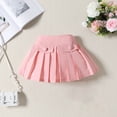thumbnail image 4 of Coerni Toddler Baby Girl Skirts Outfit Spring Summer Kids Clothes Sleeveless Knit Vest Top + Pleated A Line Skirt Set, 4 of 6