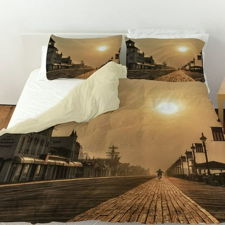 Manual Woodworkers & Weavers Boardwalk Sunrise Duvet Cover