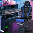 thumbnail image 6 of YRLLENSDAN Ergonomic Gaming Chair for Adults PC Gaming Chair Heavy Duty Gaming Chair Video Game Chair Reclining Gaming Chair Comfy Computer Chair with Headrest and Lumbar Support,Blue, 6 of 9